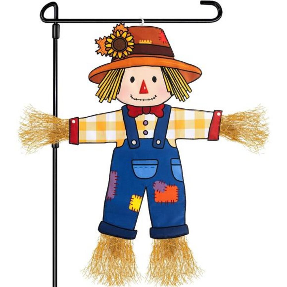Fall Scarecrow Garden Flag Outdoor‎ Decorations for Outside Double-Sided